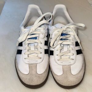 Adidas Big Kids White and Black Sneakers